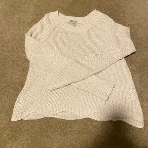 Cropped Scalloped Hem Pullover Sweater (NEVER WORN)